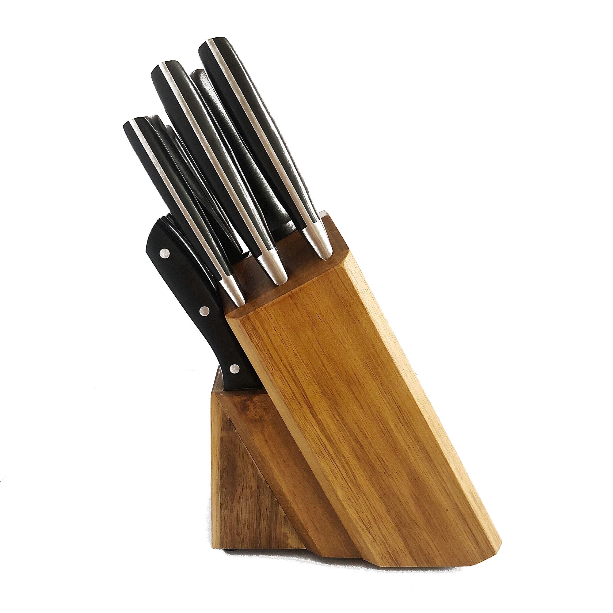 Onyx Collection 14 Piece Knife Set with Wooden Block