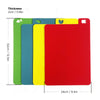 Flexible Plastic Chopping Board Set - Colour Coded