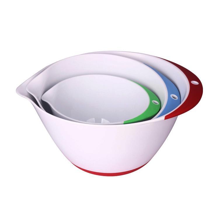 3-Piece Plastic Mixing Bowl Set  Mixing bowls set, Plastic mixing bowls, Mixing  bowl