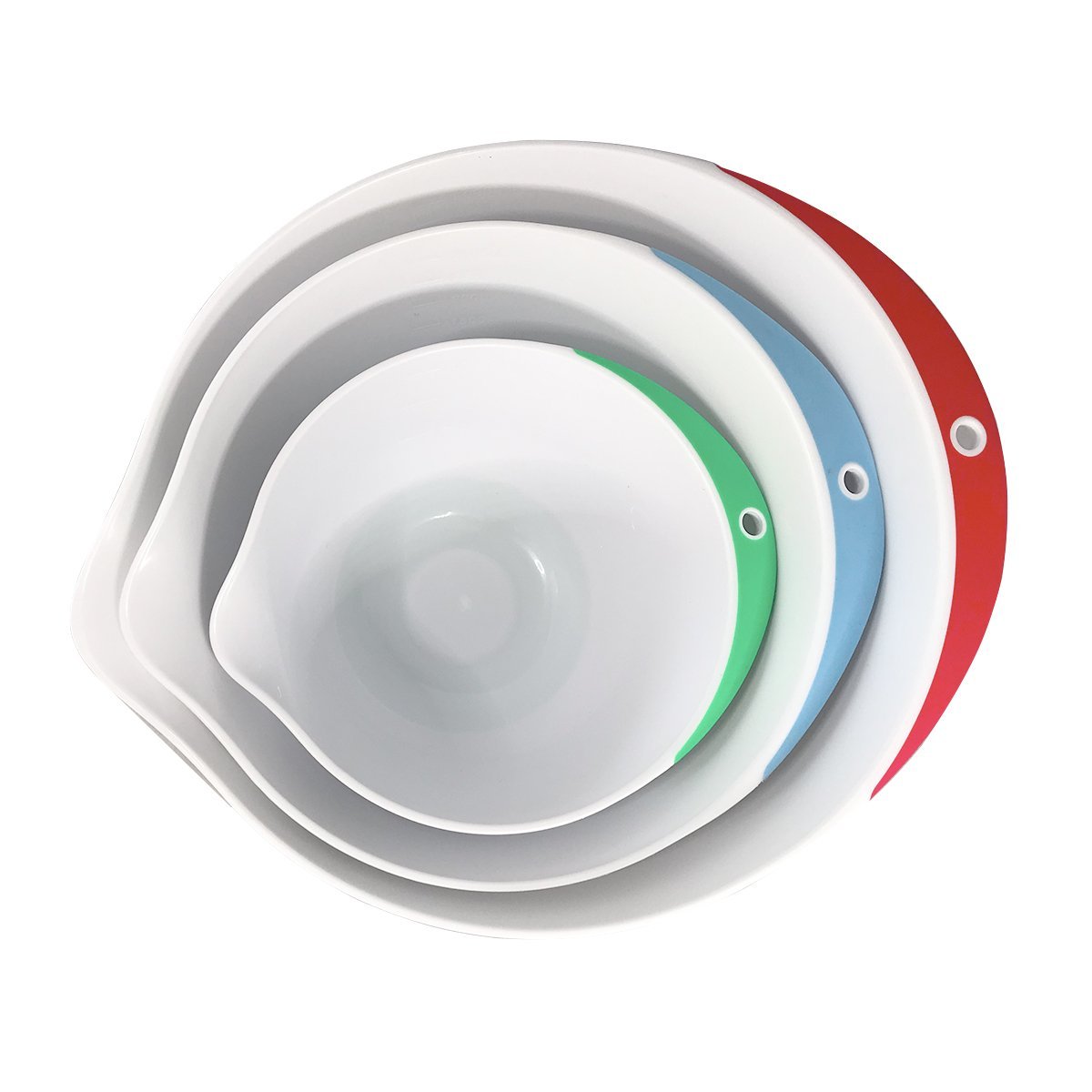 Plastic Mixing Bowls - Set of 3