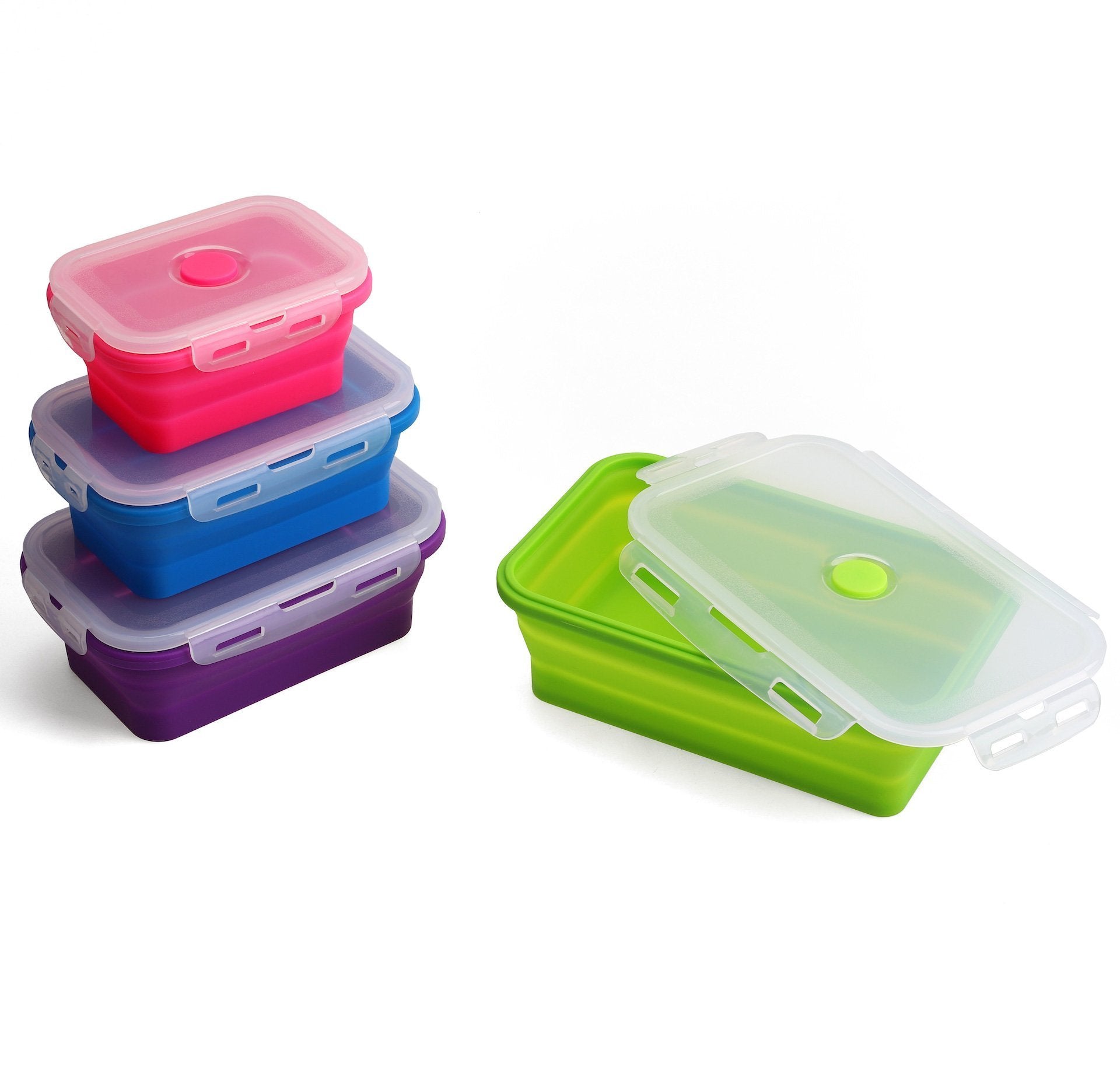 Silicone Food Storage Containers - Set of 4