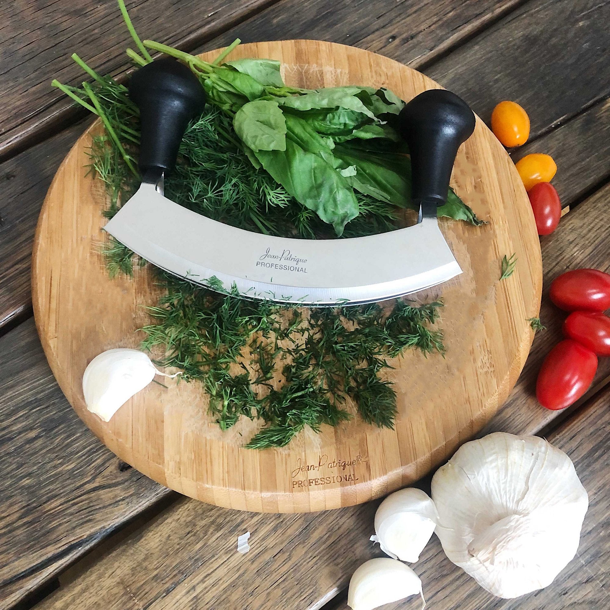 Mezzaluna Knife Salad Chopper Stainless Steel Blade With - Temu