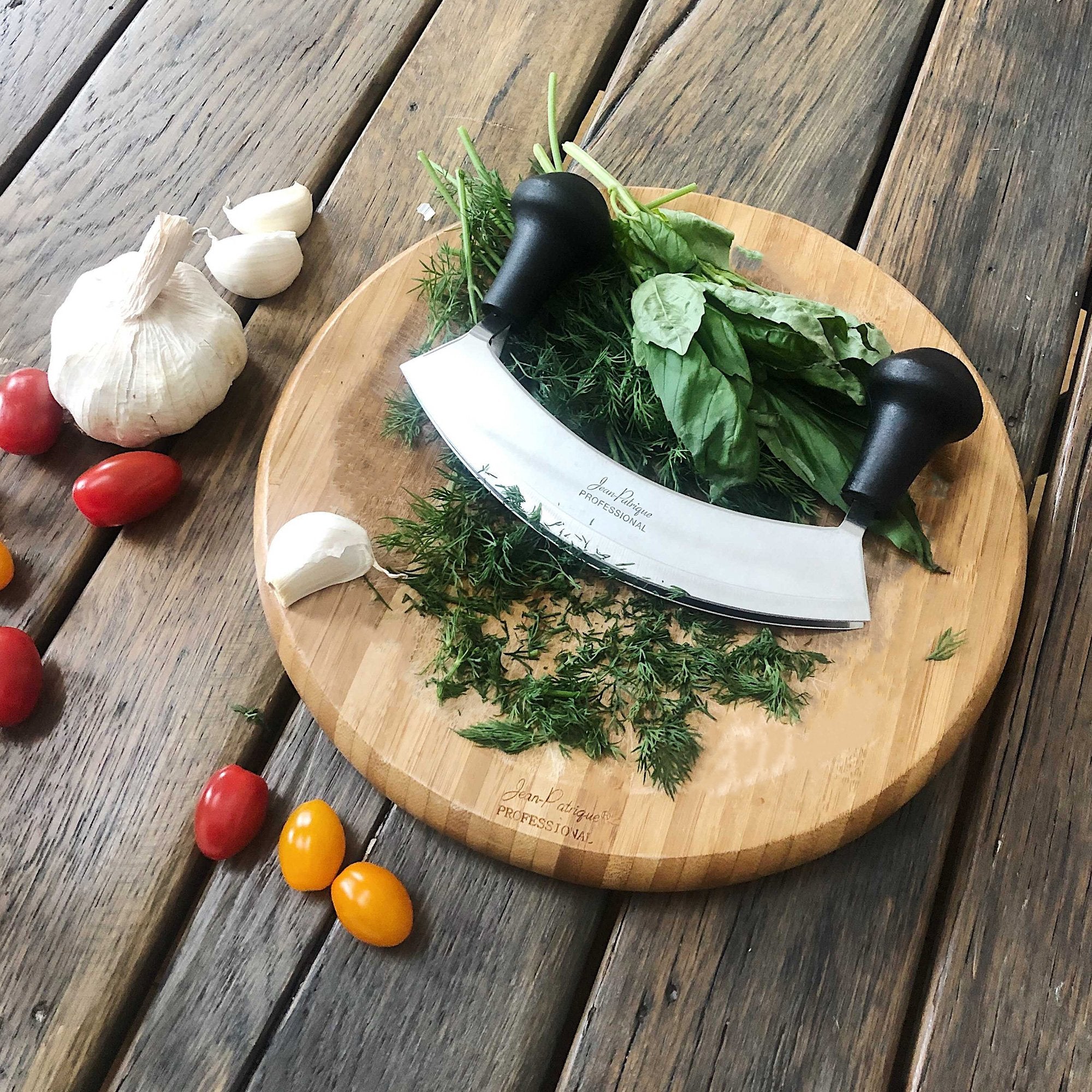 Mezzaluna Herb & Salad Chopper - Double Blade – Jean Patrique Professional  Cookware