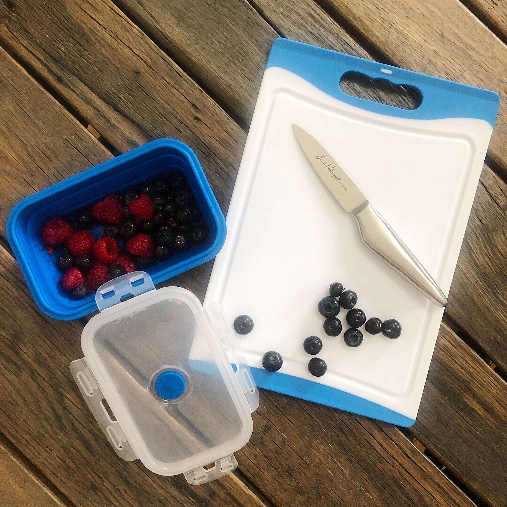 Small Plastic Chopping Board - Blue 11.4 Inch