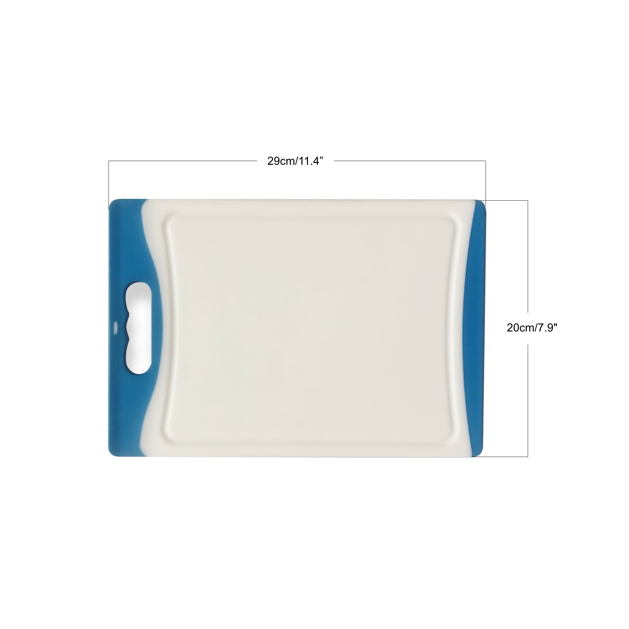 Small Plastic Chopping Board - Blue 11.4 Inch
