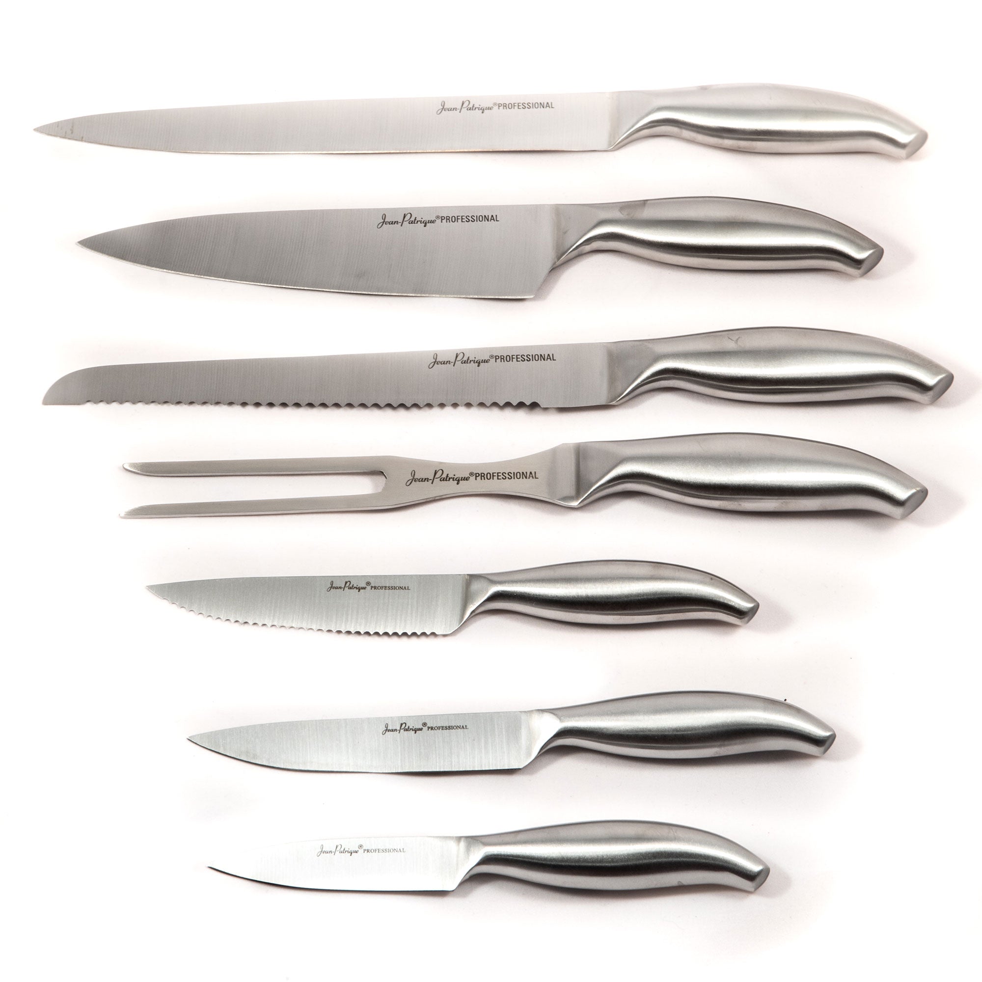 Professional Kitchen Knife Set & Wooden Knife Block - Set of 7